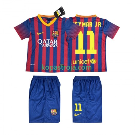 Billiga Fotbollströjor FC Barcelona Neymar JR 11 2013 2014 Retro Barn Hemma tröja Kortärmad